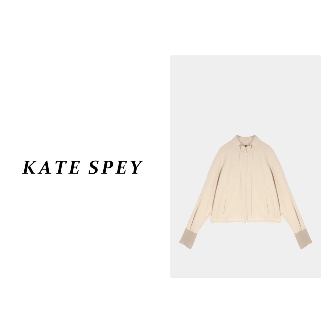 凯特丝蓓317#休闲雪花外套简约拼接设计感女短款外套