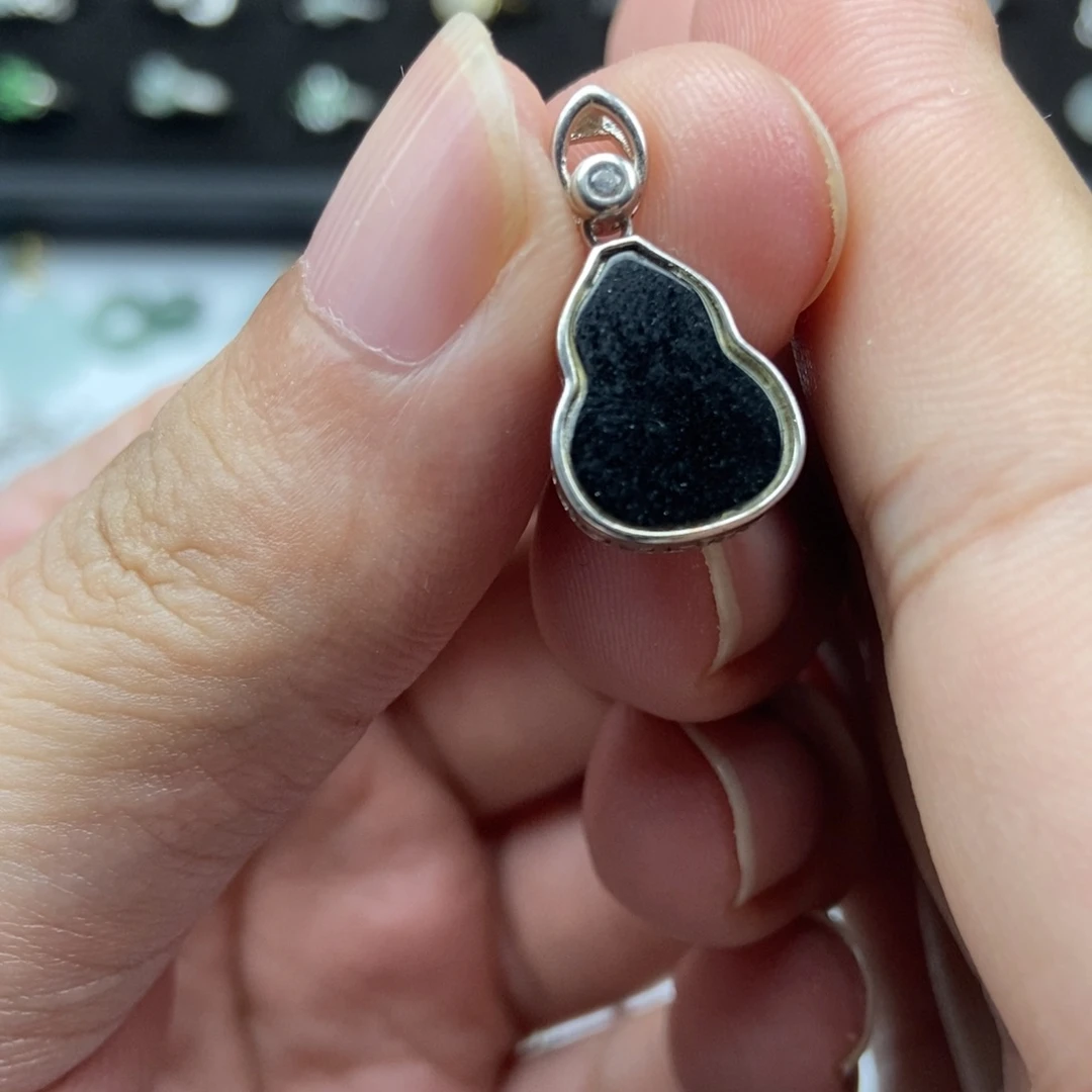 翡翠银S925镶嵌颈饰