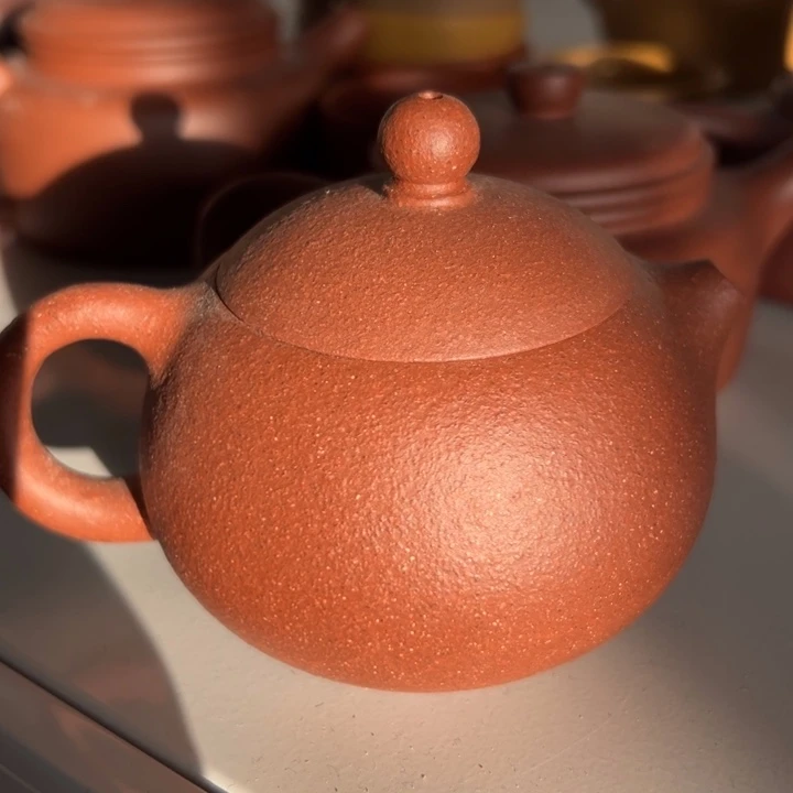 茶案紫砂精工紫泥粗砂西施150cc