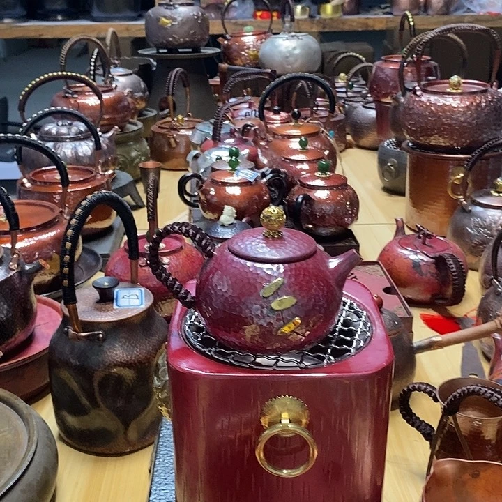 卤***堂手工制作紫铜壶工艺