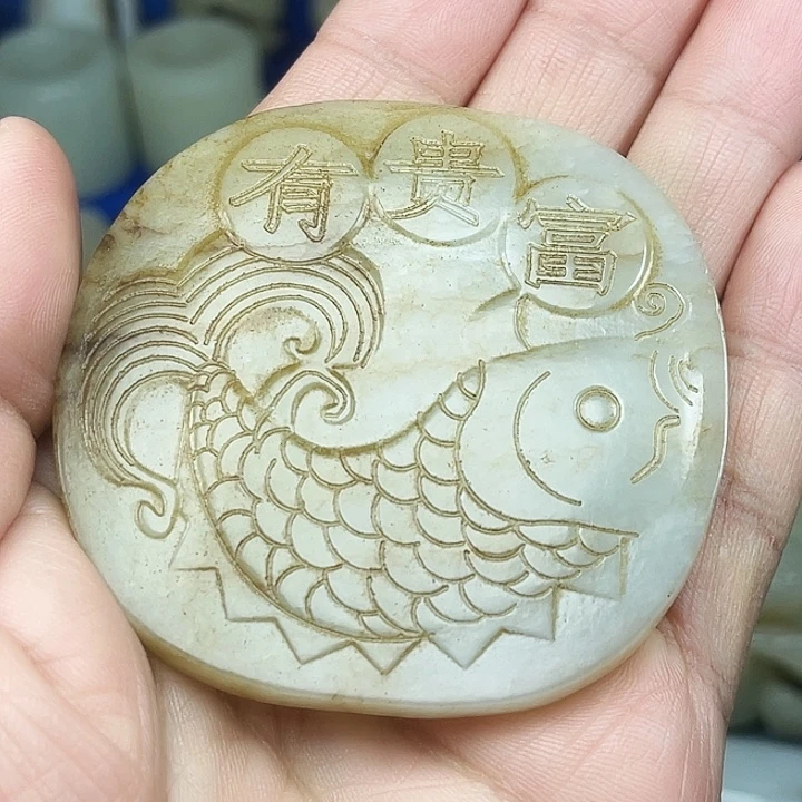 我***运和田玉（青白玉）未镶嵌颈饰
