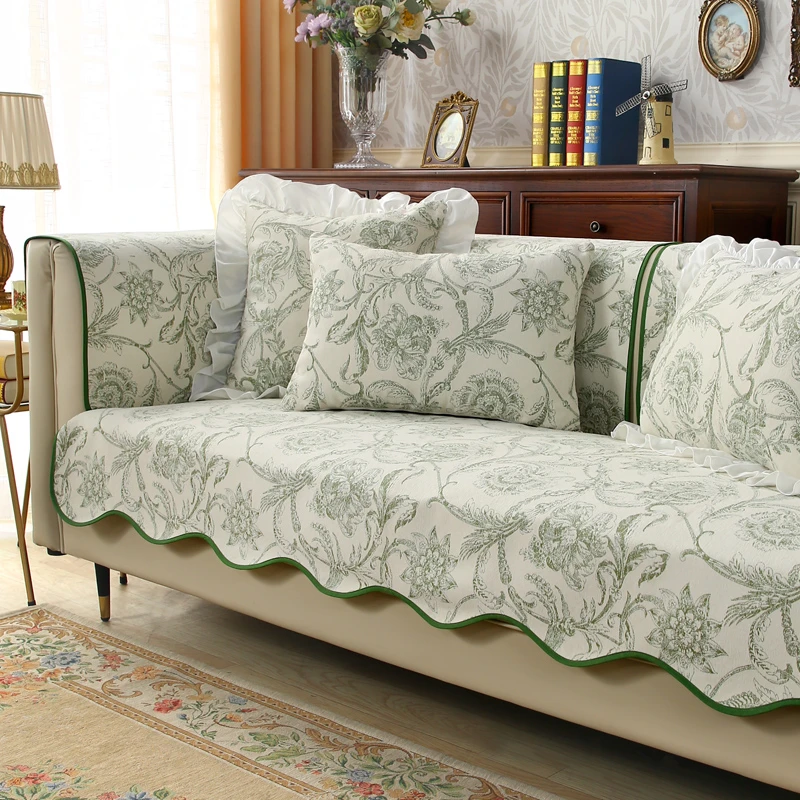 沙发垫奶油风夏季美式轻奢高级感法式新款沙发套罩巾防滑四季2025