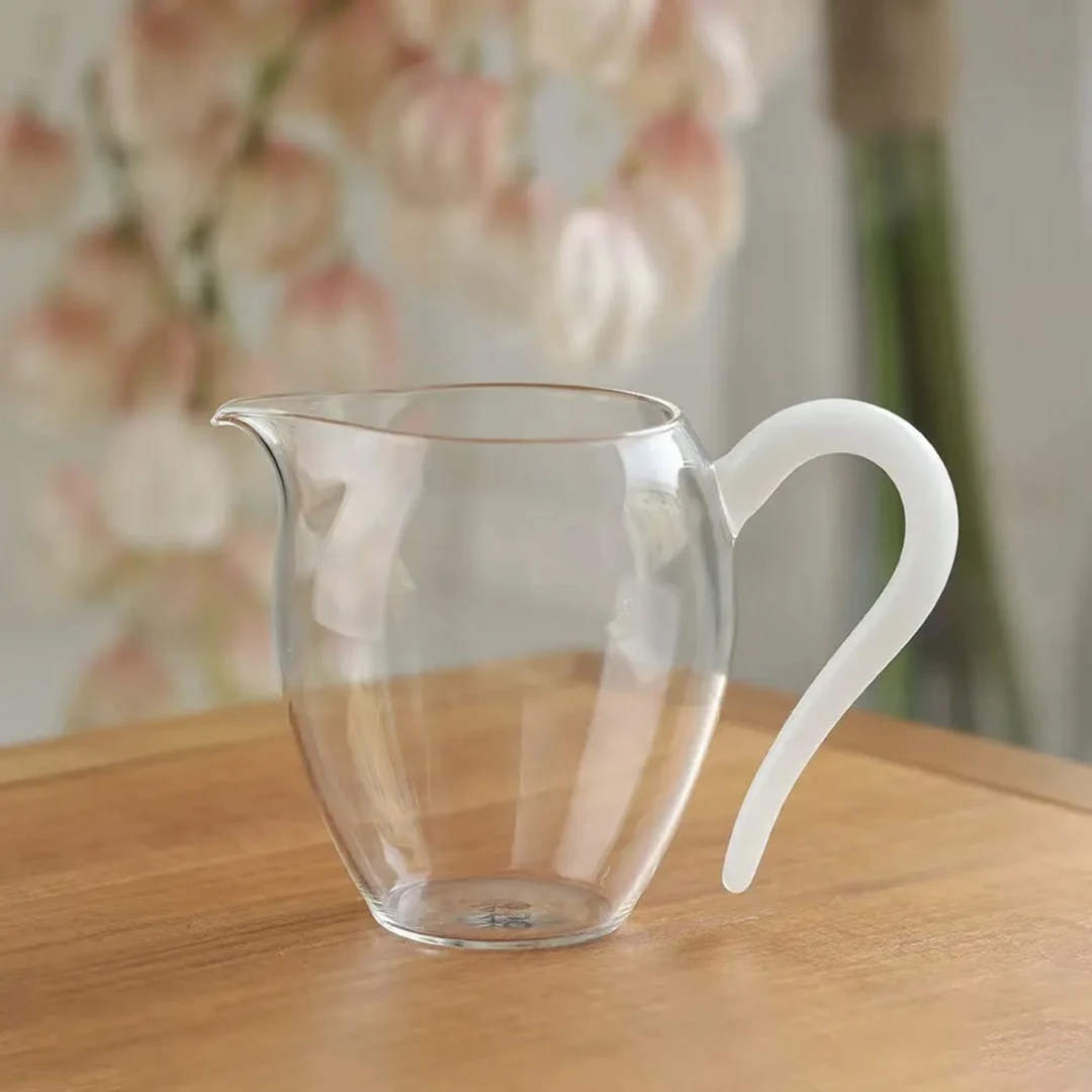 禾器怡然茶海白玉公道杯高硼硅耐热玻璃高和器翊口高档茶具分茶器