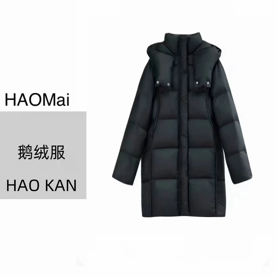 【升级版羽绒泡芙中长款】海外版出口订单转内销高端定制羽绒服