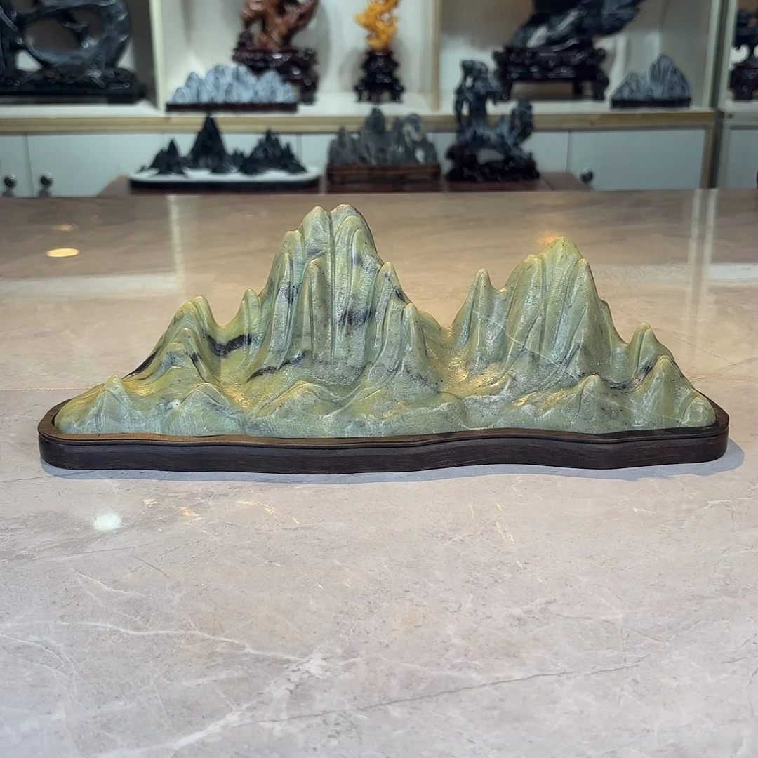 兄***怕灵璧石手工雕刻奇石摆件