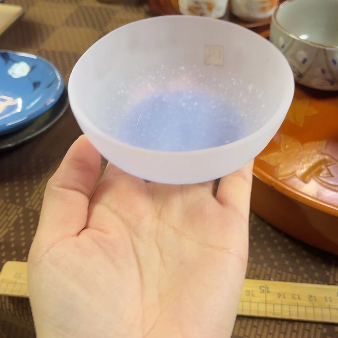 瓷片气泡硝子小钵啊47