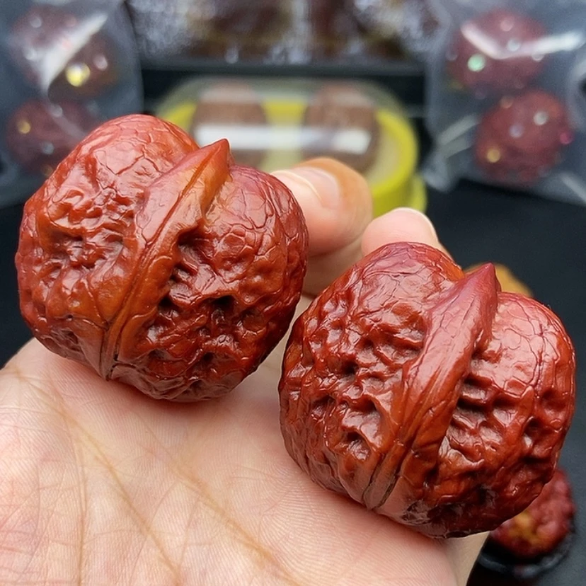 【闪购商品】把件文玩核桃39尺帝王筋元宝