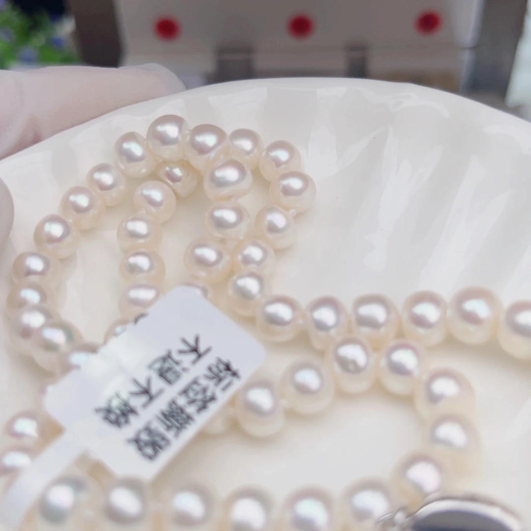 银S925镶嵌淡水珍珠耳饰