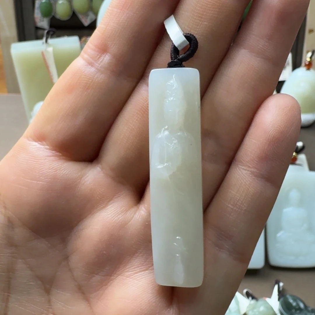 和田玉未镶嵌吊坠(不含链)