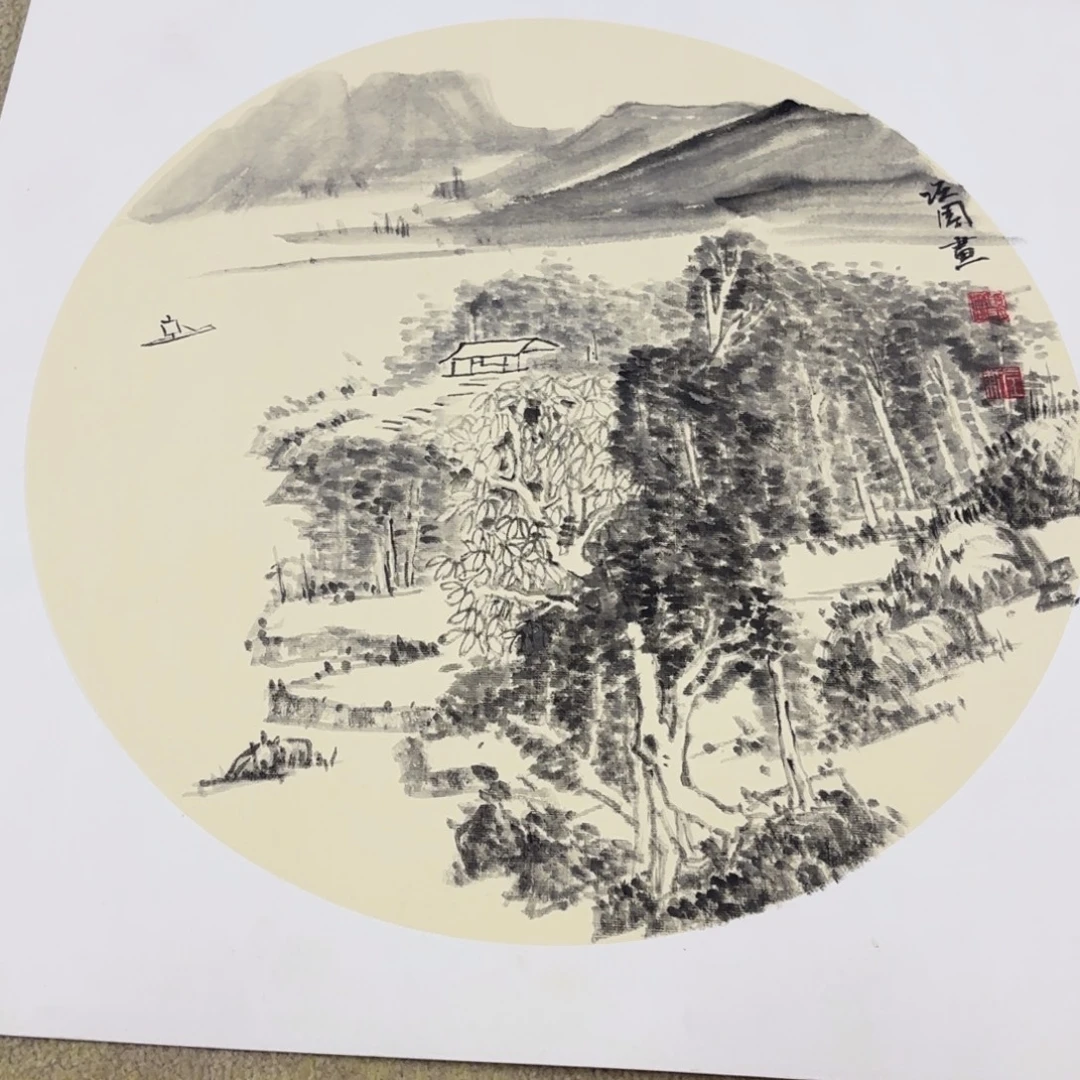 国画50-50卡纸作品艺