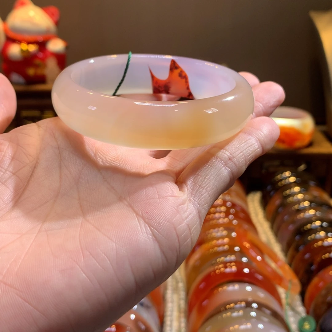 玛瑙/玉髓未镶嵌手镯90号