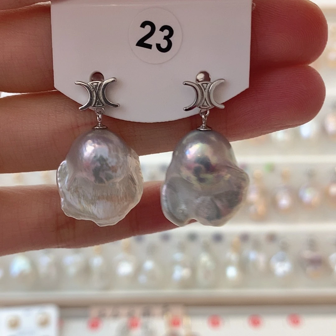 淡水珍珠颈饰银S925镶嵌C****_