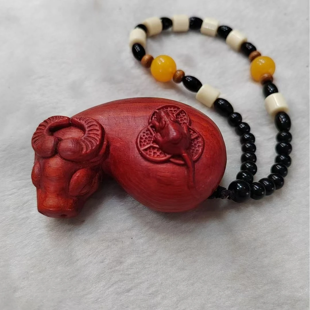 纯实木雕刻【数你最牛】手把件实木雕刻摆件装饰品文玩手把件