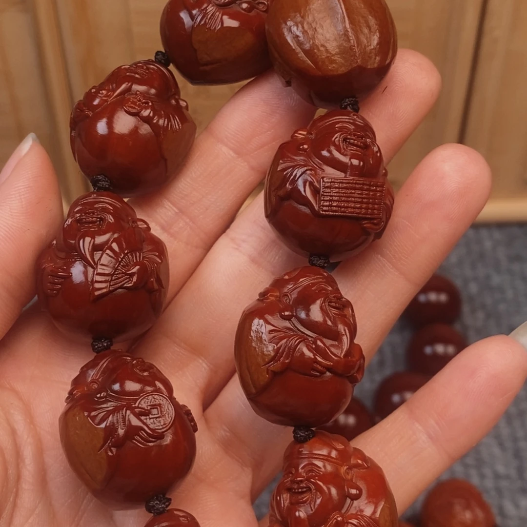 M***李橄榄核手串/手链包衣财神