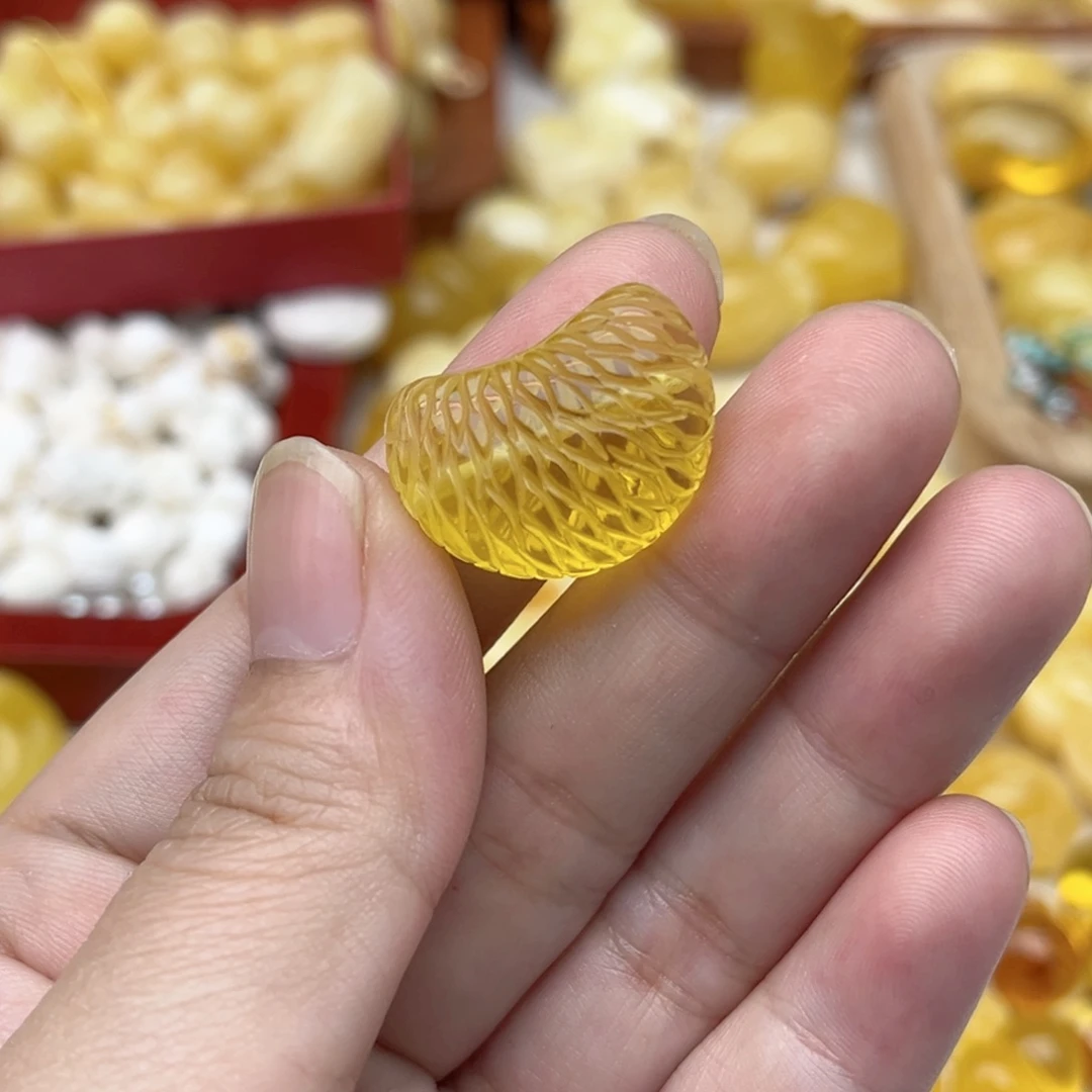 裸石蜜蜡未镶嵌天然
