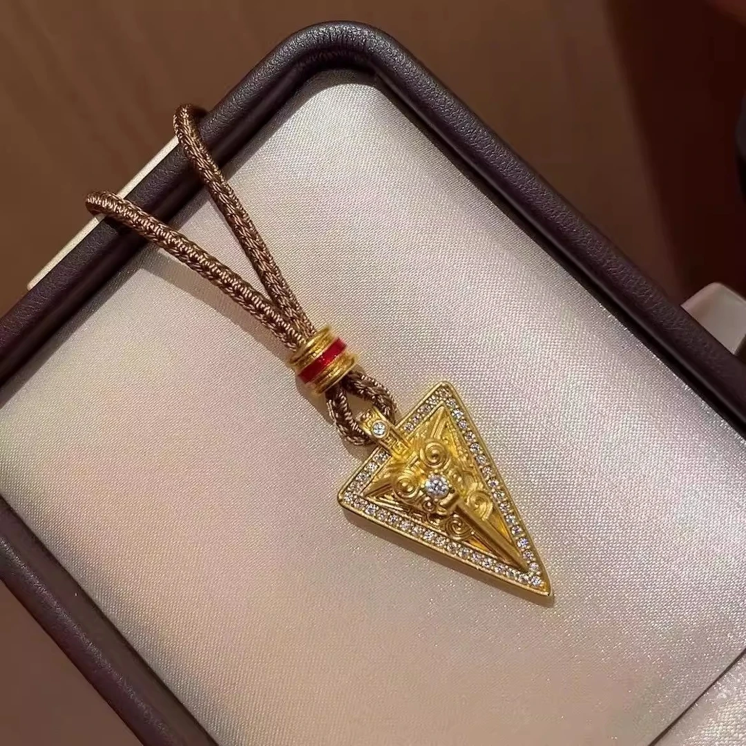 铜合金吊坠 「桑龙玄凤」项链复古黄金色彩吊坠轻奢时尚明星同款女