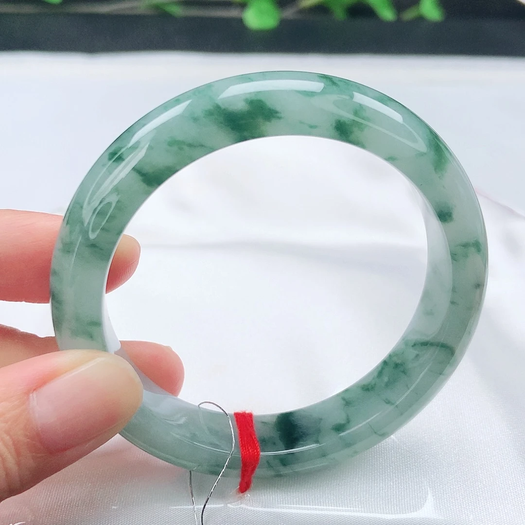 翡翠未镶嵌手镯54圈