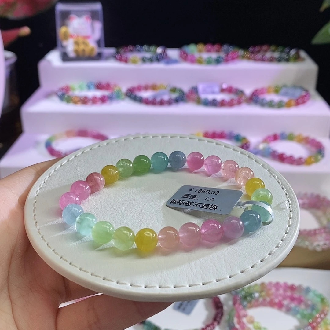 未镶嵌手链碧玺p**o花仙子