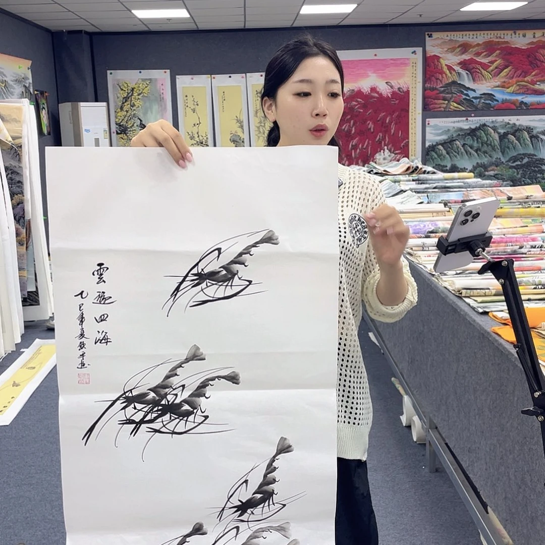 国画作品小姐姐放漏…