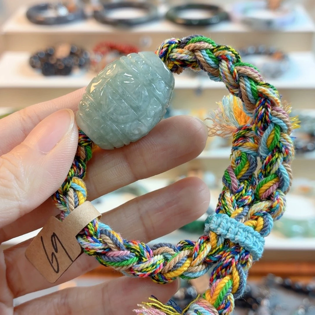 翡翠未镶嵌手链手串