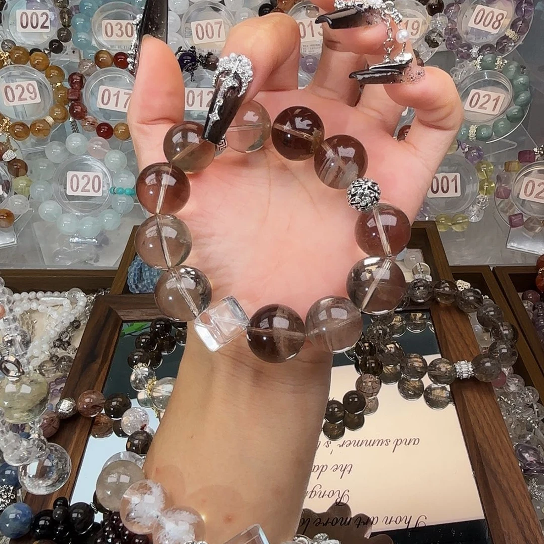 水晶手链银S925镶嵌
