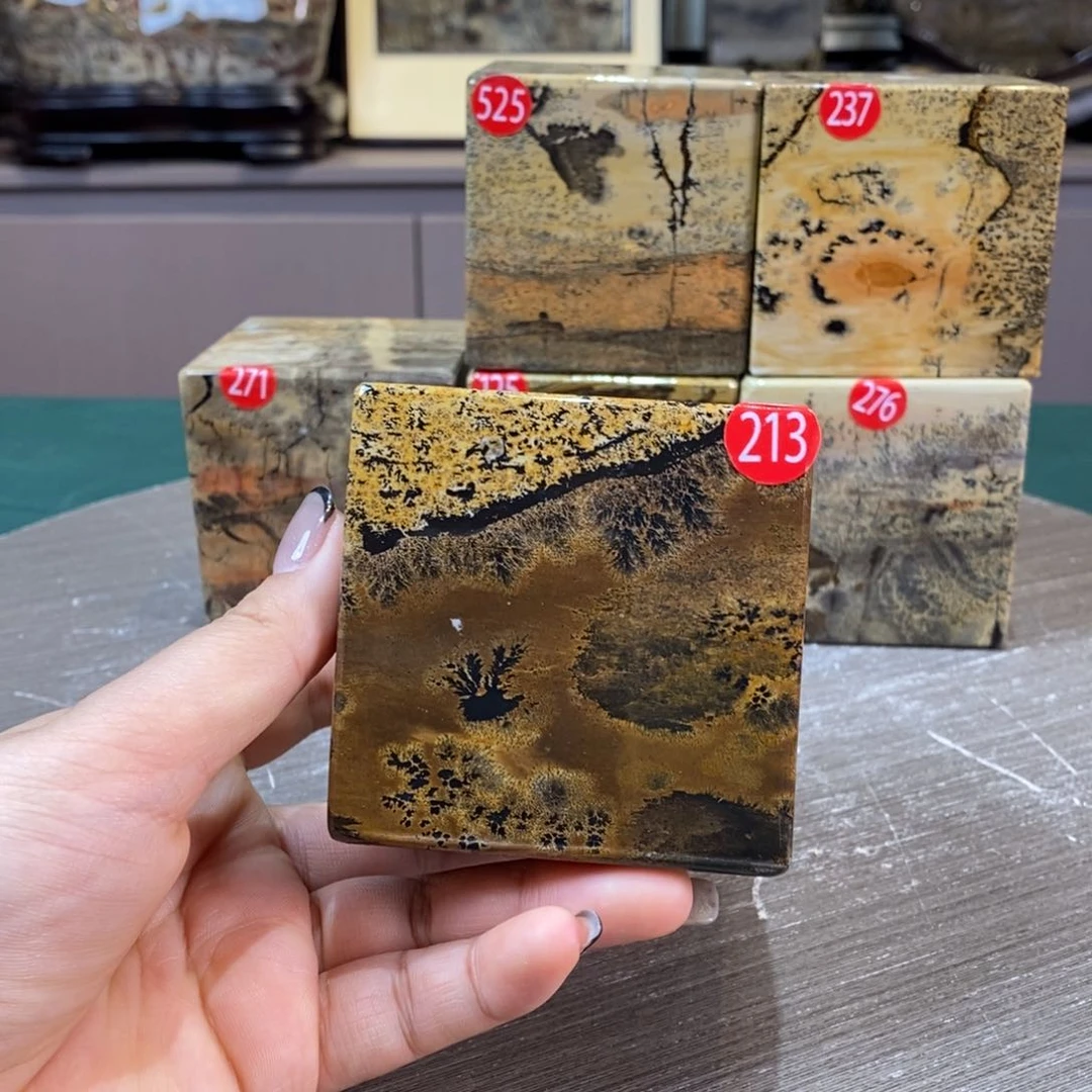 石材广西国画石草花石