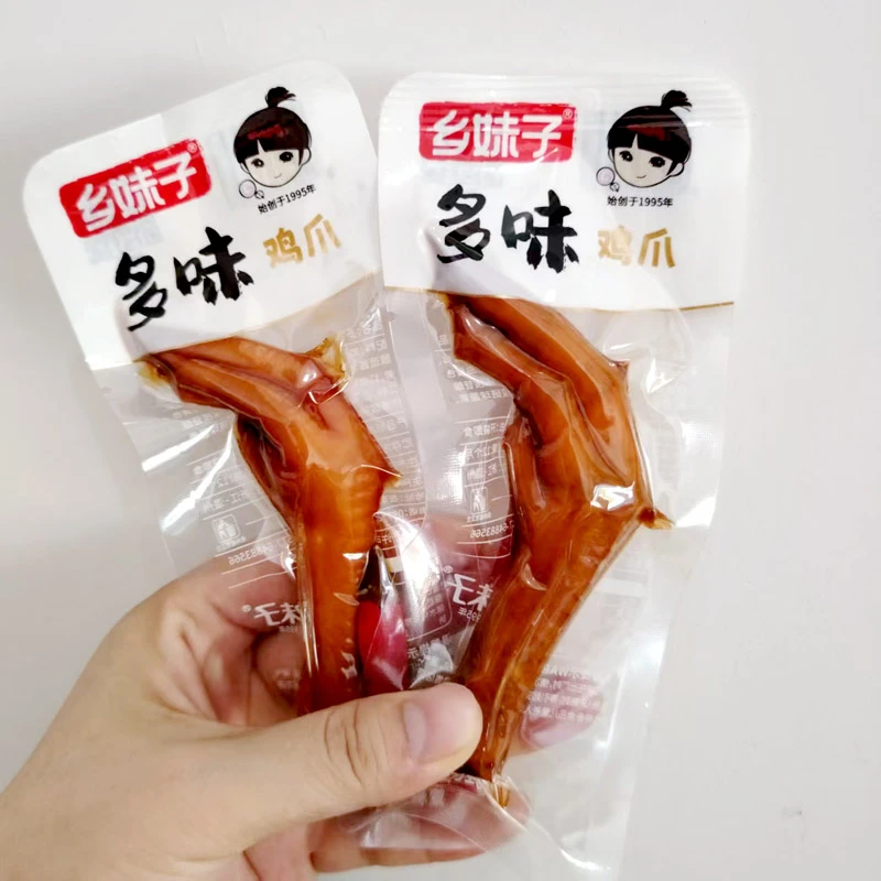 乡妹子多味鸡爪泡椒鸡爪鸡肉零食好吃的休闲食品