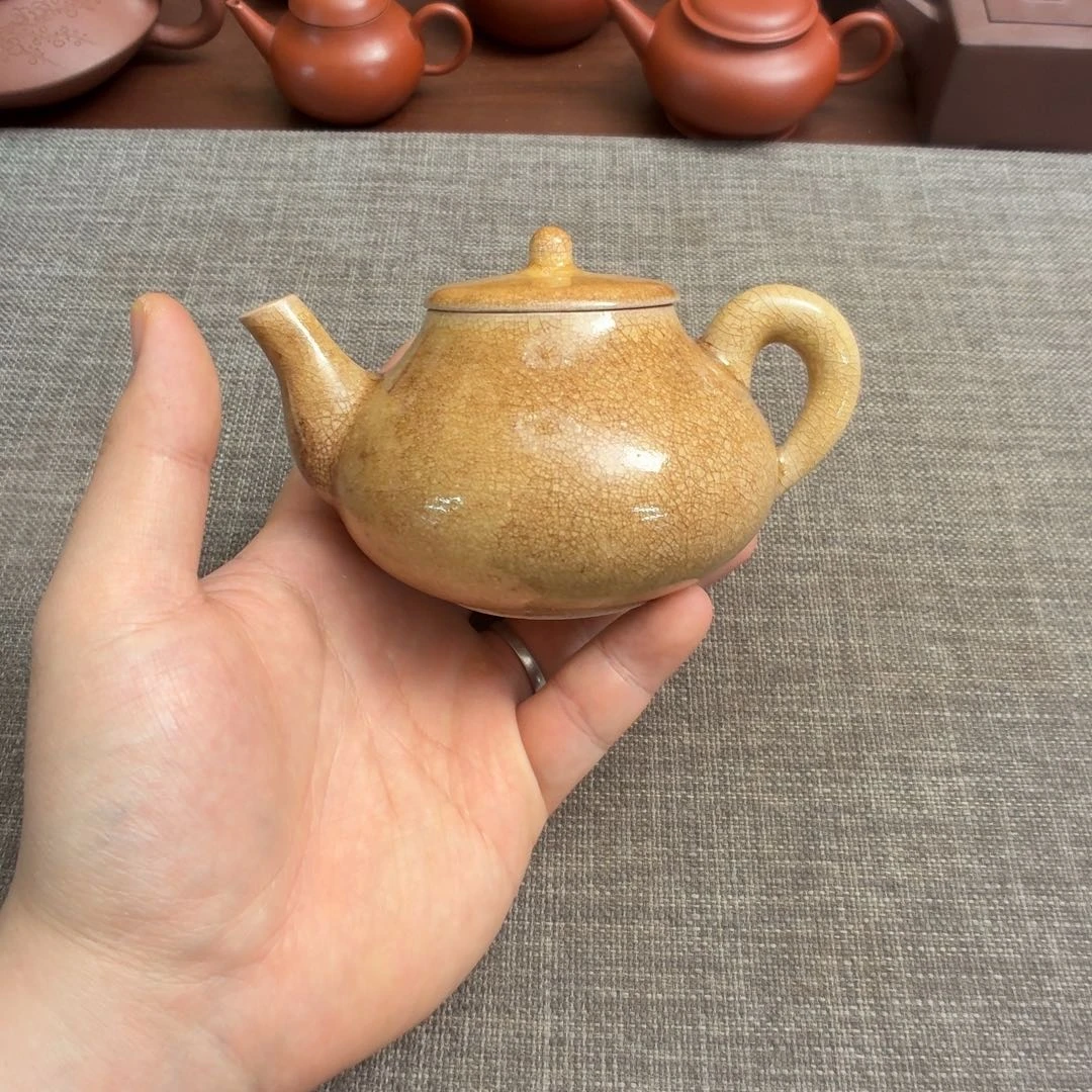 紫砂茶壶日本萨摩烧 后手壶