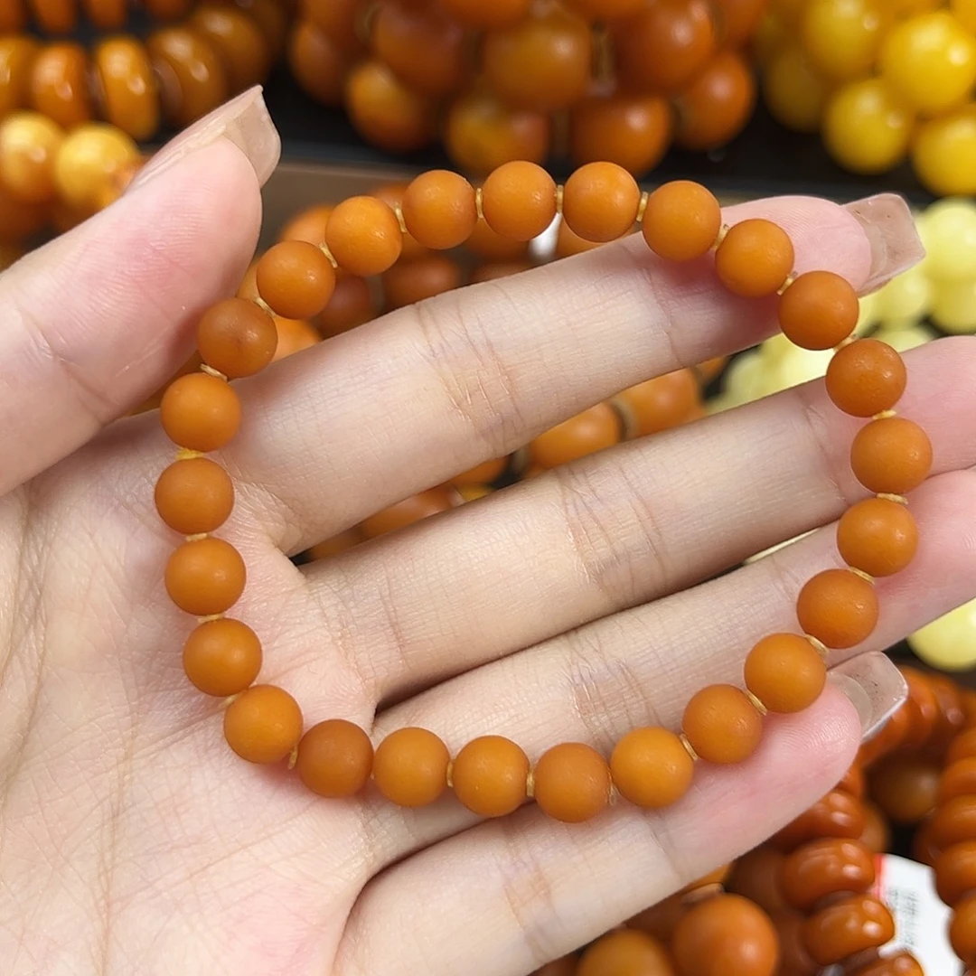 未镶嵌琥珀手链蜜蜡