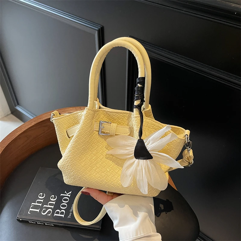 夏季新款小菜篮子包糖果色多巴胺时尚百搭洋气单肩包女款手提包