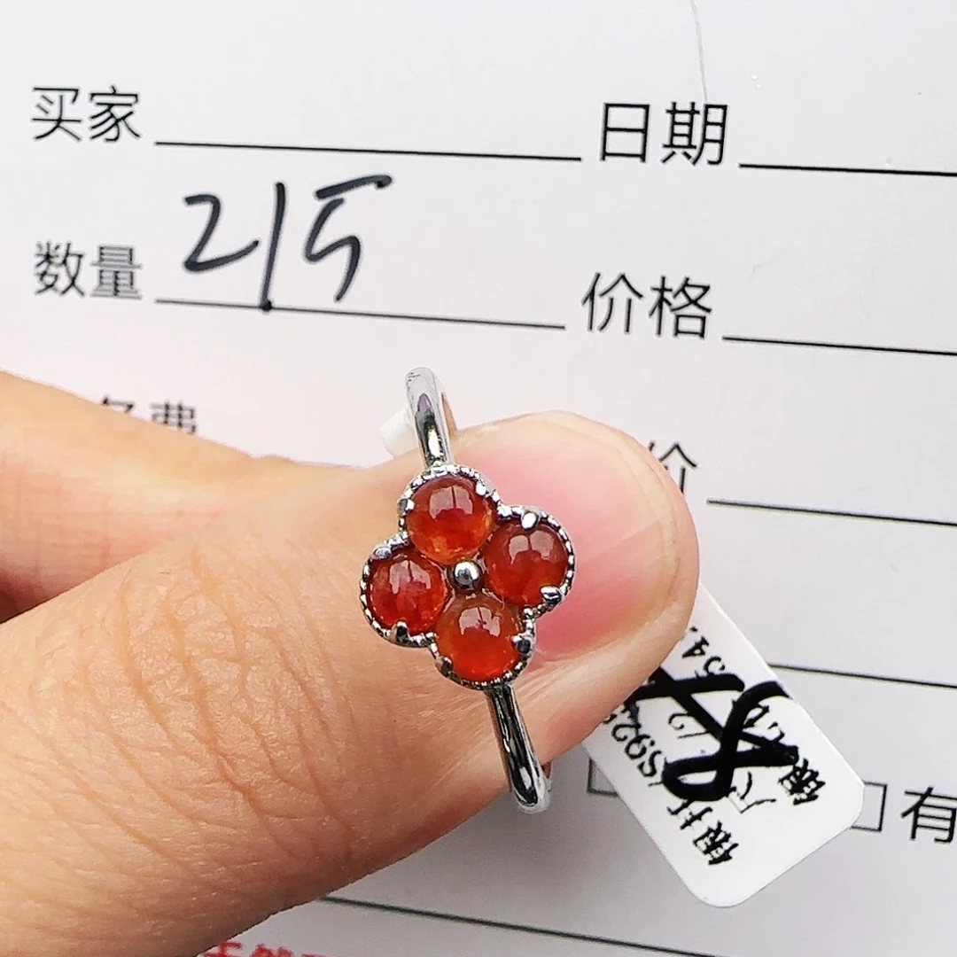 银S925镶嵌戒指翡翠戒指