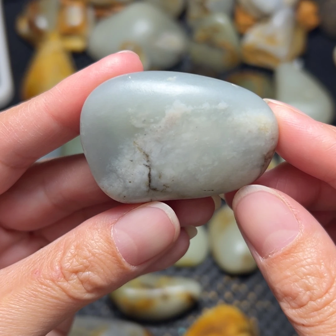 和田玉未镶嵌挂件2