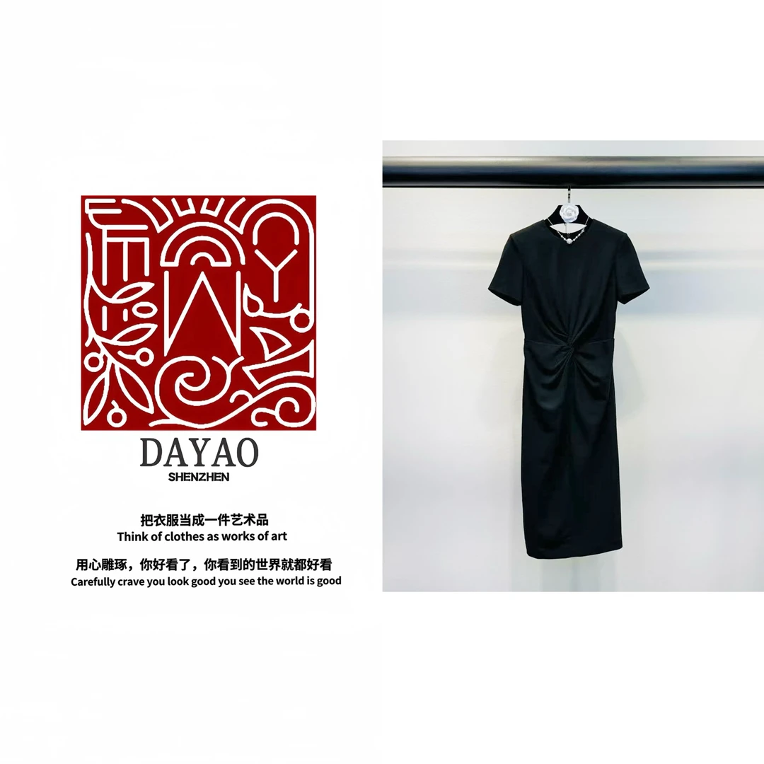 「DAYAO」25s法式气质短袖连衣裙女夏季今年流行的漂亮裙子WYS2536