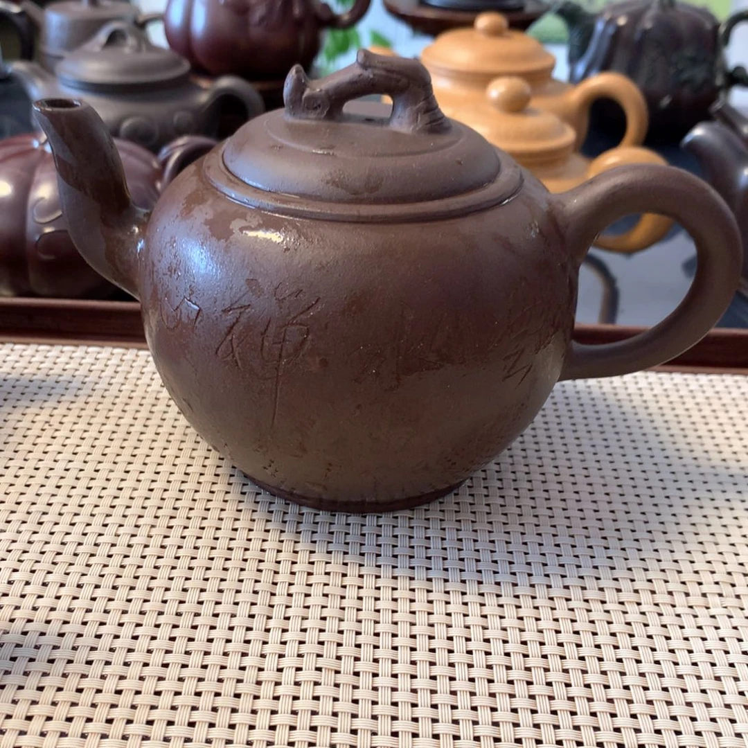 茶壶紫砂宜兴原矿紫泥570cc