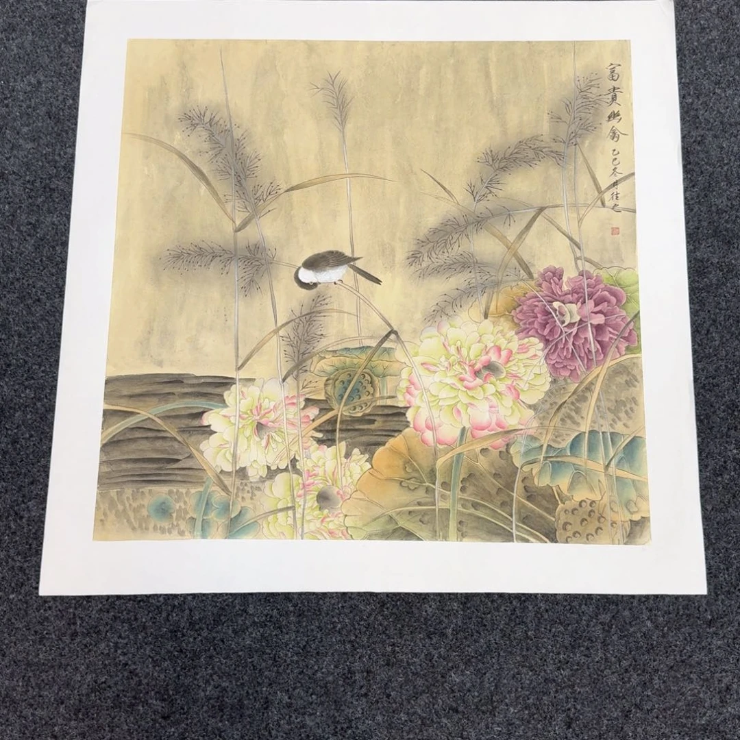 国画国画作品山水花鸟纯手绘