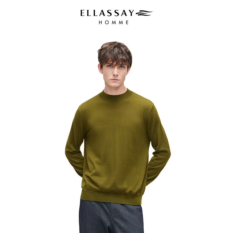 【琥珀流光】ELLASSAY歌力思男装25秋冬100%KVSS羊绒衫EME364M01100