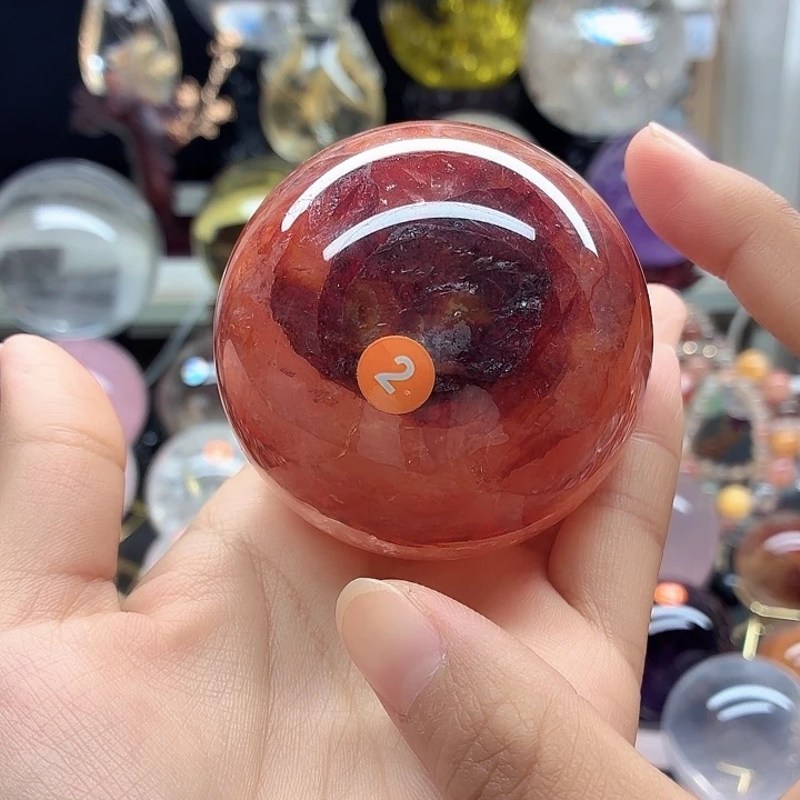 水晶珠宝半成品未镶嵌红椒花6.6A2