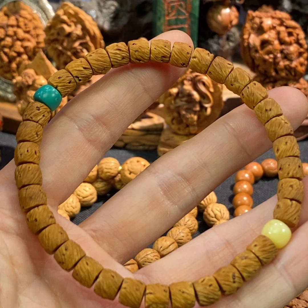 潍坊核雕桃核雕刻素串