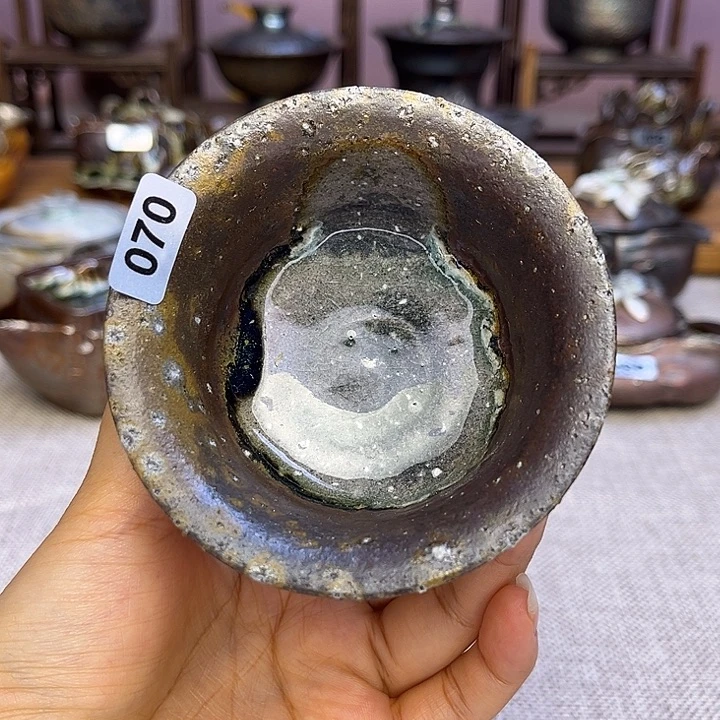 裸柴烧陶瓷手工茶器
