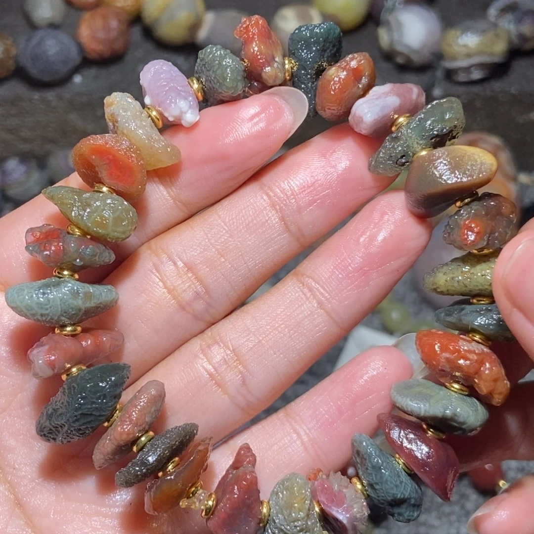 未镶嵌玛瑙/玉髓珠宝半成品