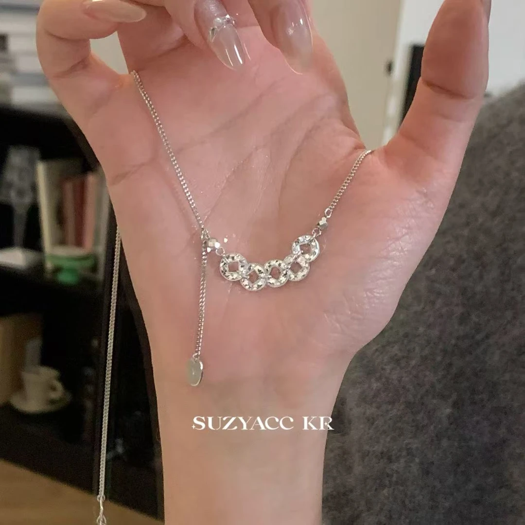 Suzyacc Kr 坠链均925银 925银【五帝钱】项链DX0211