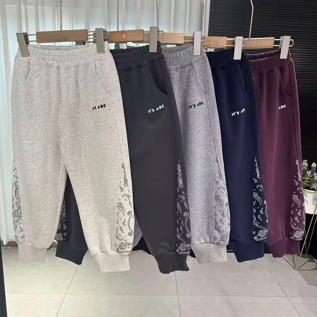 【海涛大叔】儿童休闲卫裤秋季新款中大童百搭束脚卫裤-ZY80303 Y