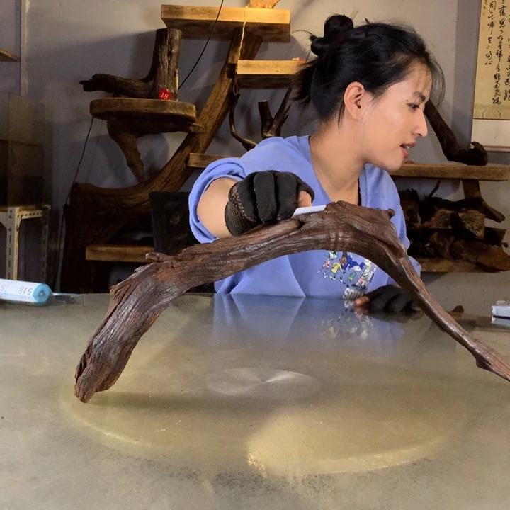 新***一天然云南紫柚木会黄水