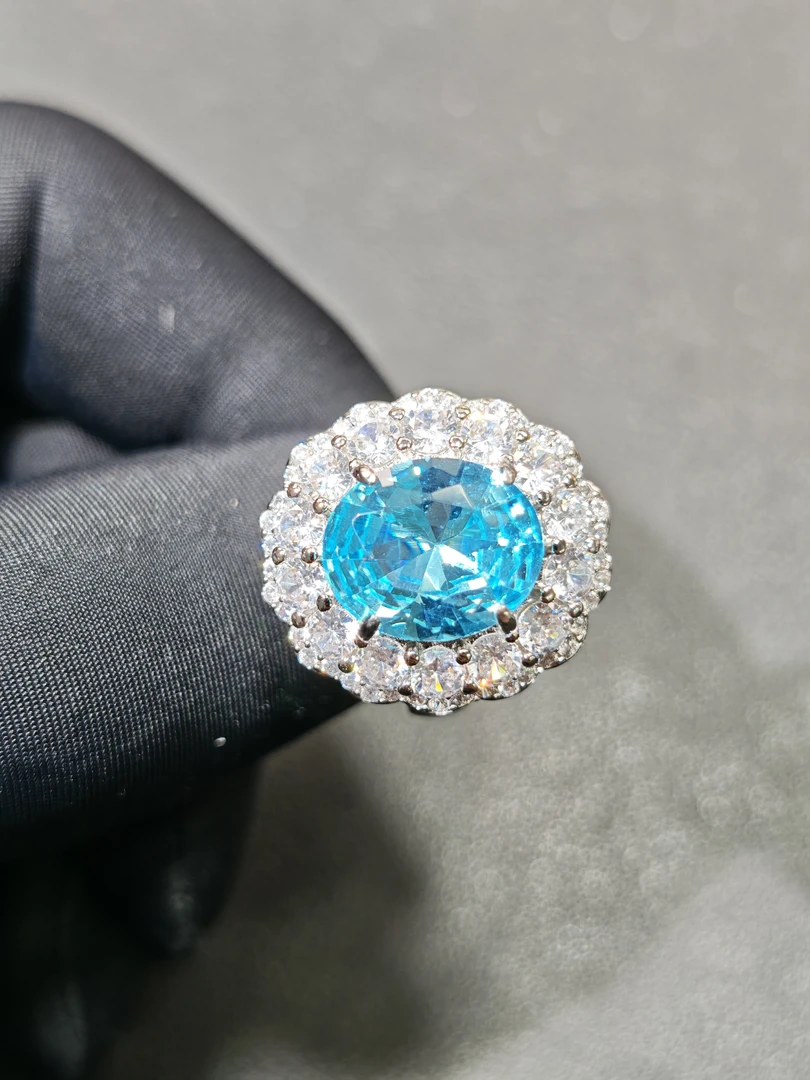 赠运费险+证书 大克拉收藏级海蓝宝石戒指G206