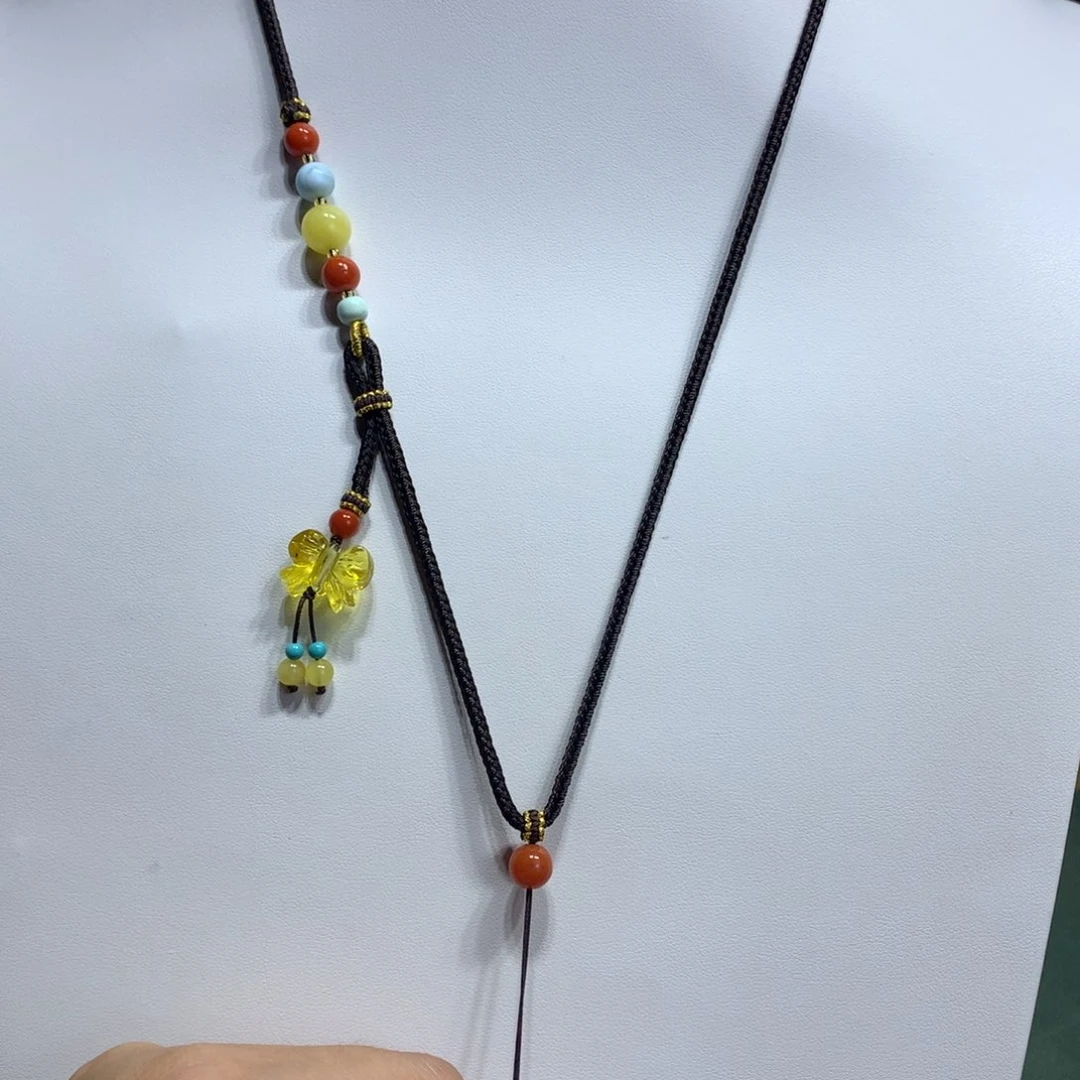 琥珀颈饰未镶嵌特价挂绳