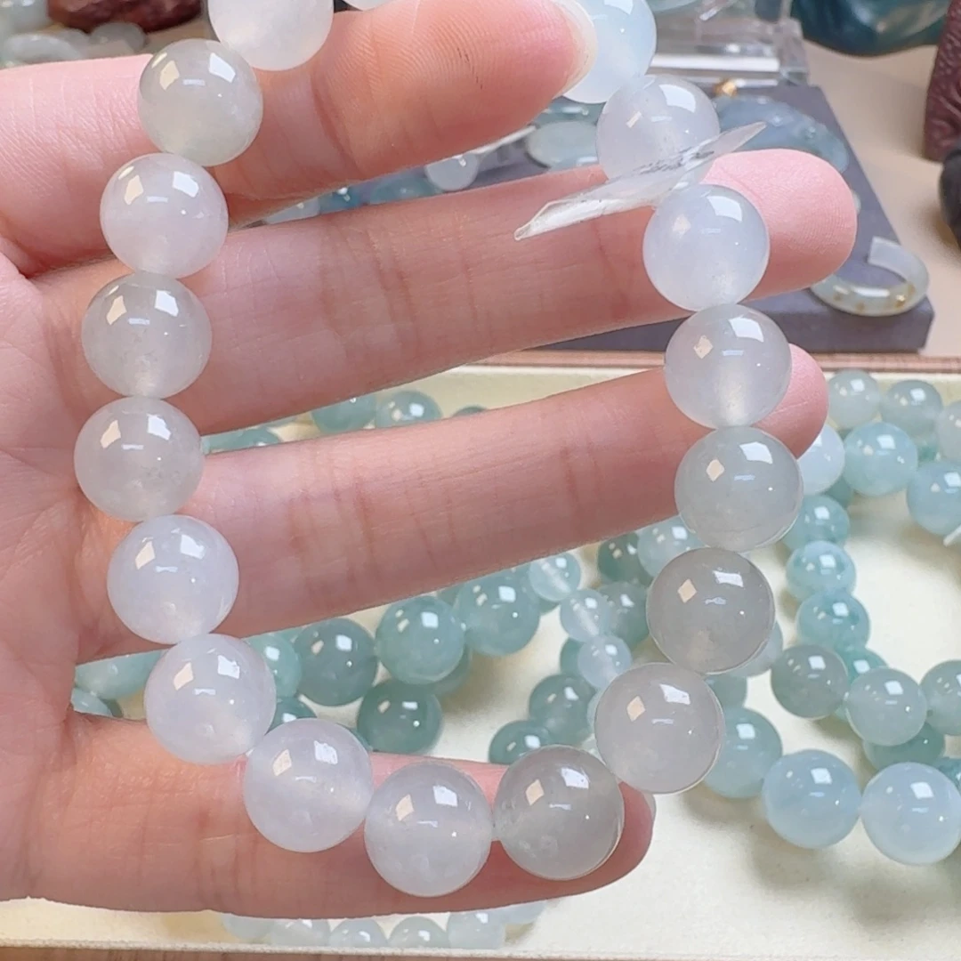 翡翠未镶嵌手链天然缅甸A货翡翠