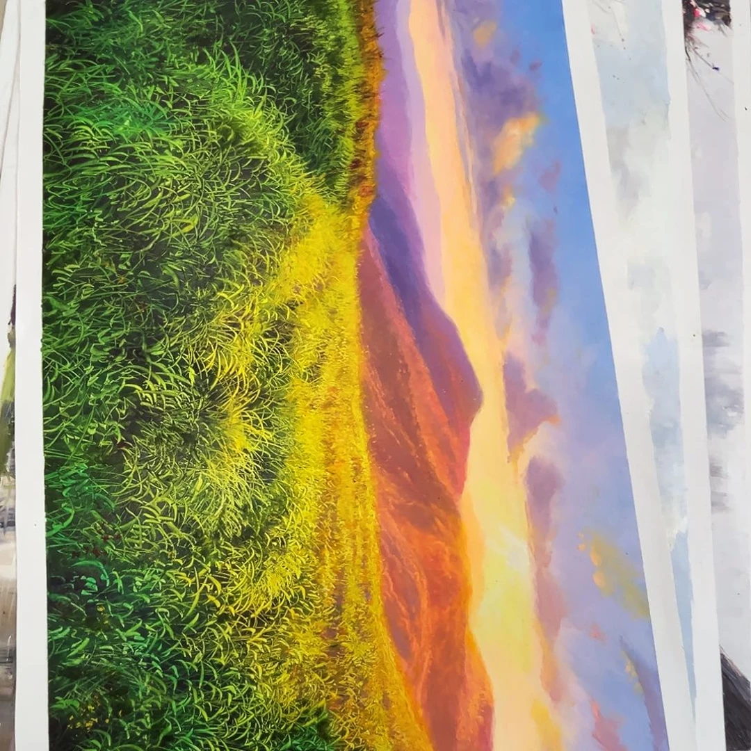 金***金油画朝鲜艺术家一级画家不带框