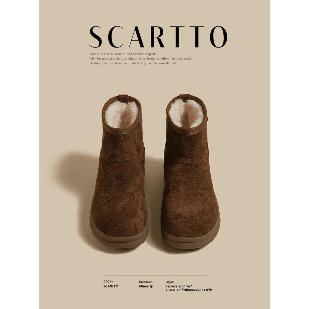 【DR官方正品】秋冬爆款！新款厚底雪地靴子2025年冬季靴子女加绒加