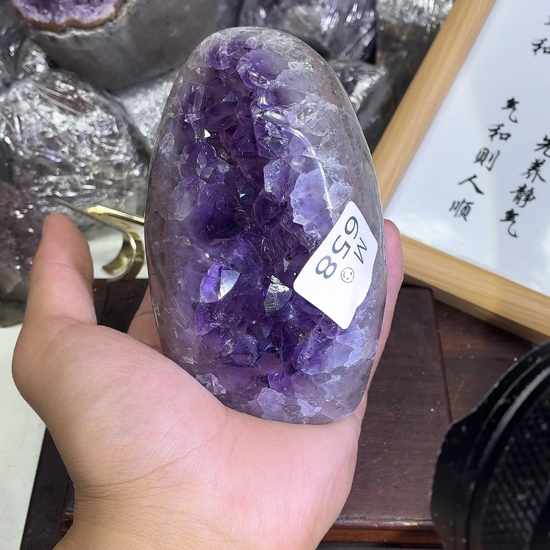 未镶嵌摆件紫晶水晶