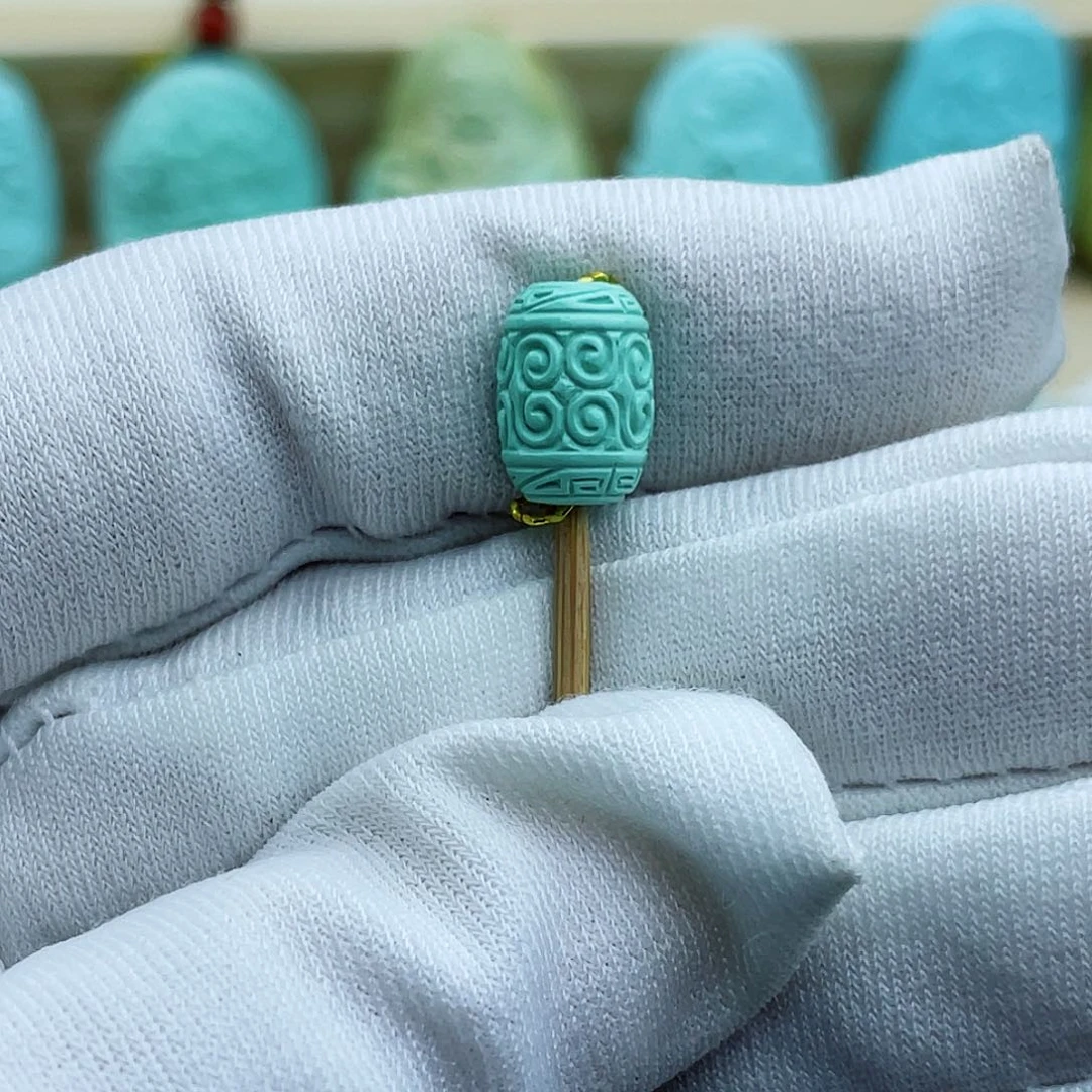 未镶嵌绿松石珠宝半成品